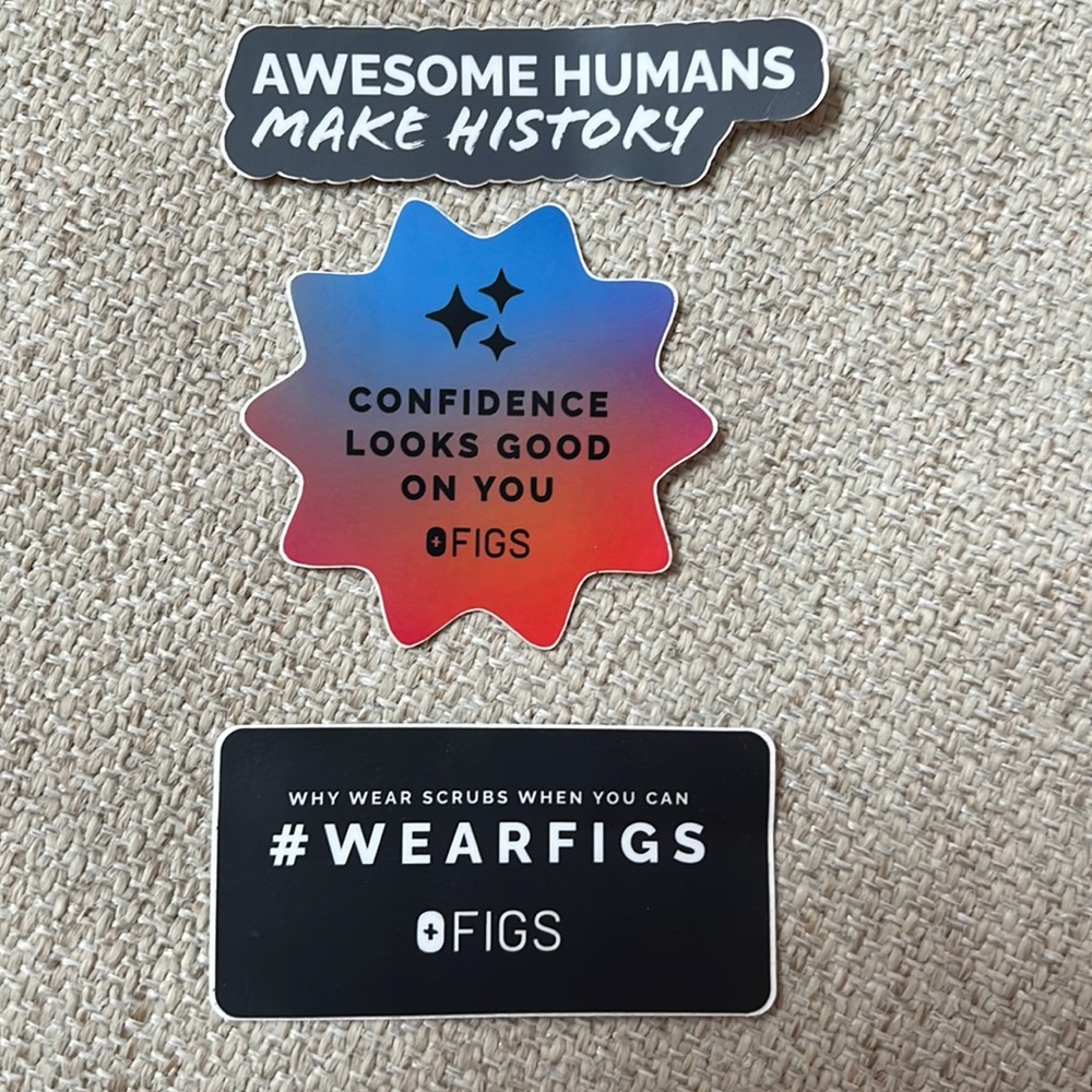 Set of 3 Figs Stickers